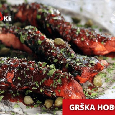 grska hobotnica na zaru