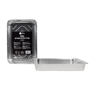 Grill Fanatics Aluminijasta posodica za BBQ velika 6 kosov