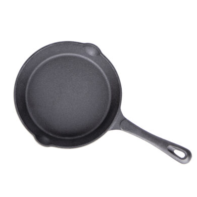 litoželezna ponev grill fanatics 20cm črne barve na belem ozadju