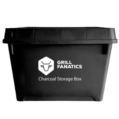 grill fanatics posoda za shranjevanje oglja